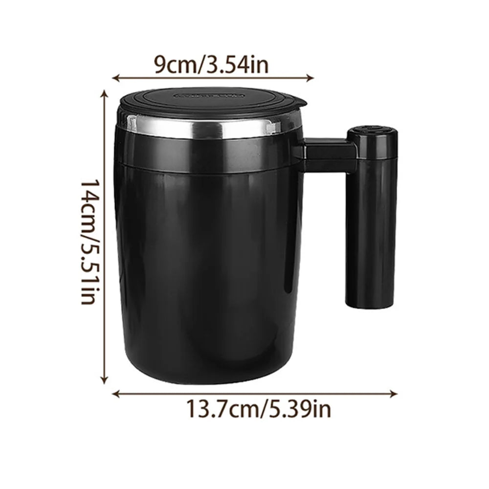 Self Stirring Mug Coffee Cup – USB Rechargeable Automatic Magnetic Stirring Cup (380ml)